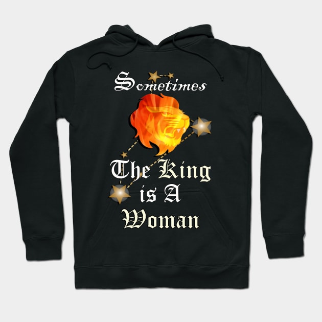 Leo Horoscope Zodiac Sign Pride Quote & Graphic Powerful Women Hoodie by tamdevo1